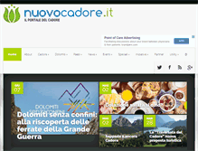 Tablet Screenshot of nuovocadore.it